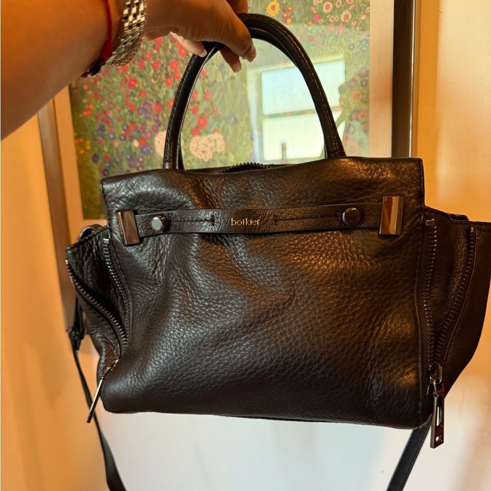 Botkier Black Leather Satchel Crossbody